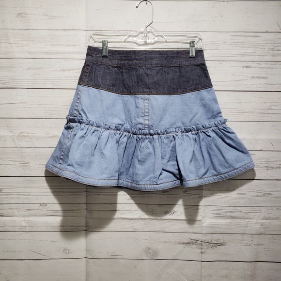 *SOLD* Marc Jacobs Ruffle Runway Denim Mini Skirt - Picture 3 of 8